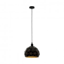 Eglo-ROCCAFORTE Large ( 400mm ) Pendant Light - Steel